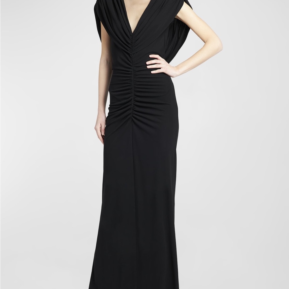 New Alberta ferretti Draped Open-Back Illusion Gown perfect condition